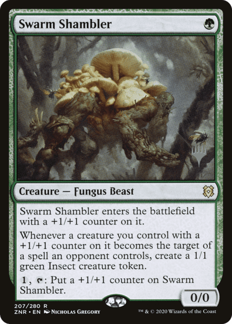 Swarm Shambler (207) — Zendikar Rising Promos