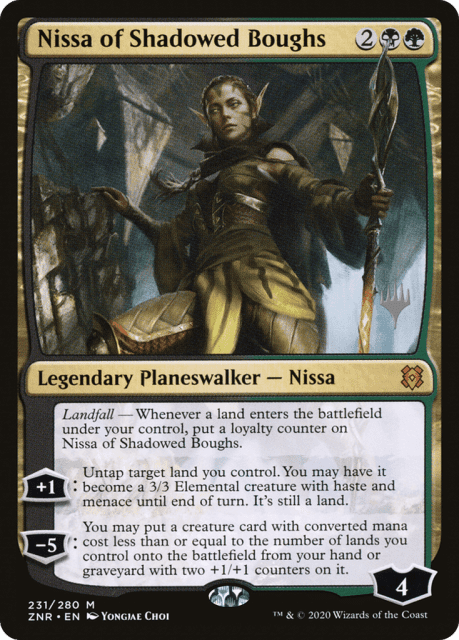 Nissa of Shadowed Boughs (231) — Zendikar Rising Promos
