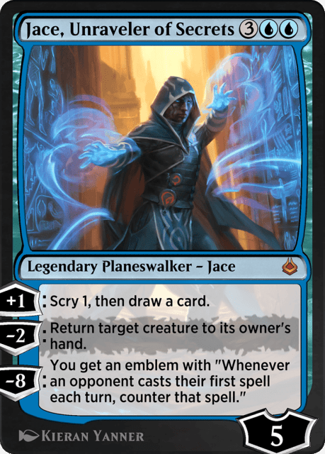 Jace, Unraveler of Secrets (65) — Amonkhet Remastered