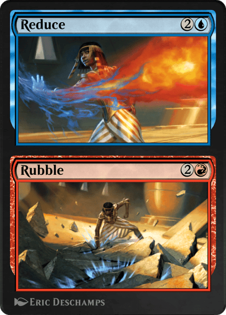 Reduce // Rubble (254) — Amonkhet Remastered