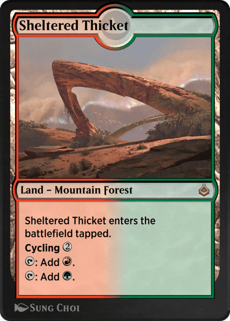 Sheltered Thicket (330) — Amonkhet Remastered