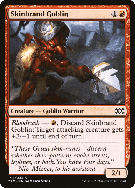 Skinbrand Goblin (144) — Double Masters