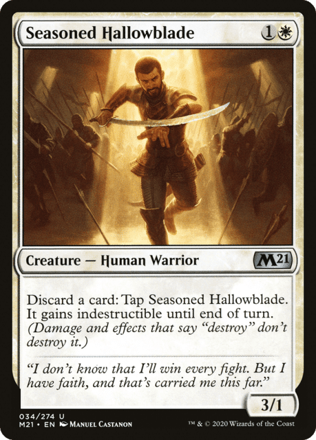 Seasoned Hallowblade (34) — Core Set 2021