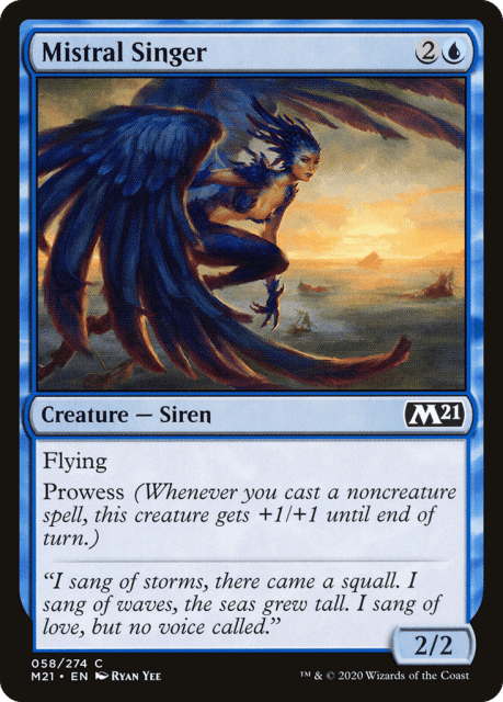 Mistral Singer (58) — Core Set 2021