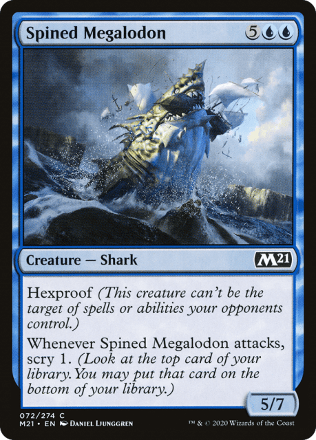 Spined Megalodon (72) — Core Set 2021