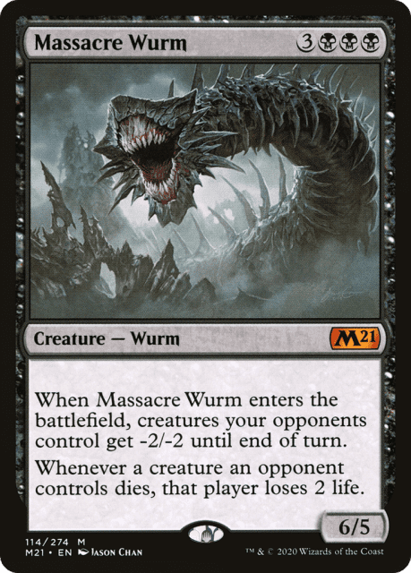 Massacre Wurm (114) — Core Set 2021