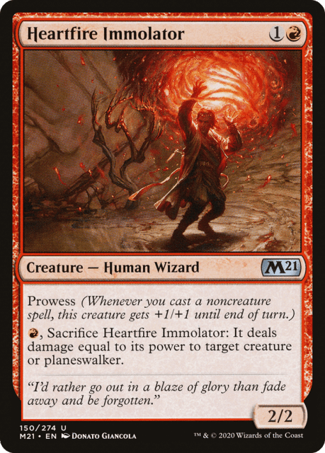 Heartfire Immolator (150) — Core Set 2021