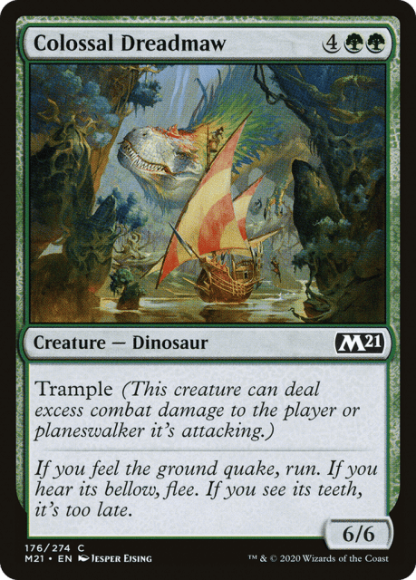 Colossal Dreadmaw (176) — Core Set 2021