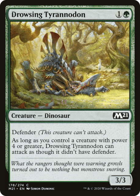 Drowsing Tyrannodon (178) — Core Set 2021