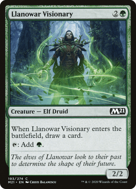 Llanowar Visionary (193) — Core Set 2021