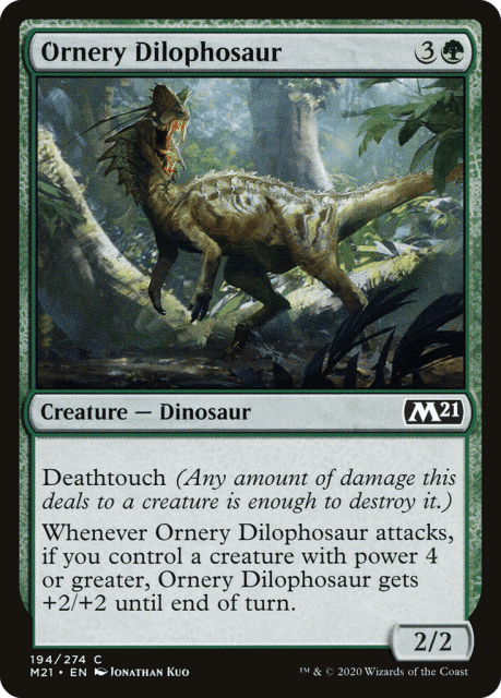 Ornery Dilophosaur (194) — Core Set 2021