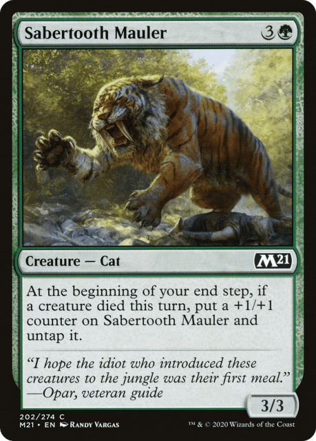 Sabertooth Mauler (202) — Core Set 2021