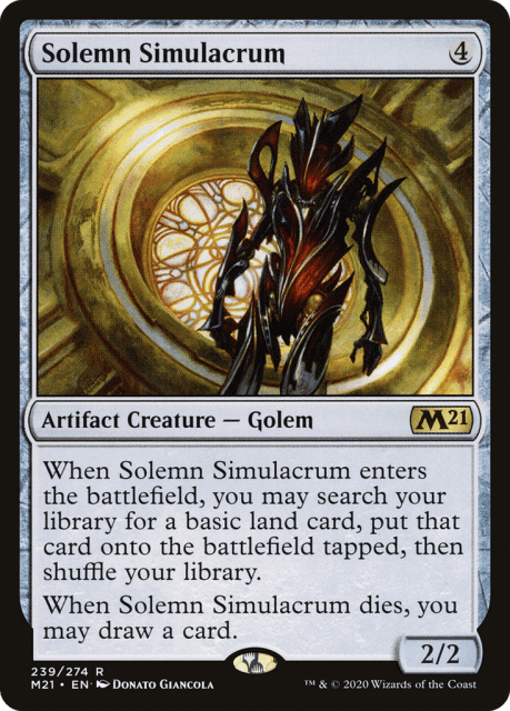 Solemn Simulacrum (239) — Core Set 2021