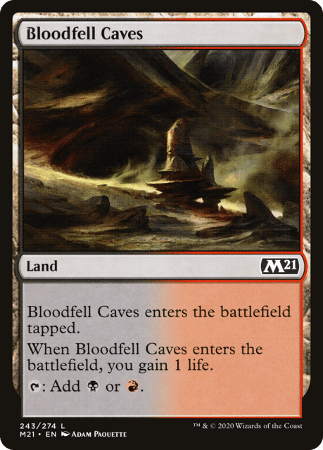 Bloodfell Caves (243) — Core Set 2021