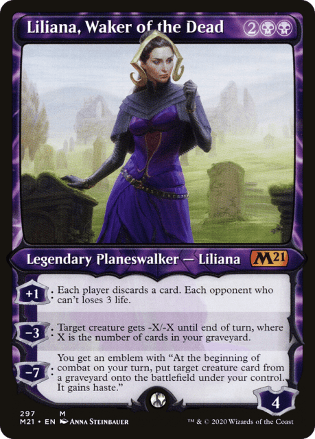 Liliana, Waker of the Dead (297) — Core Set 2021