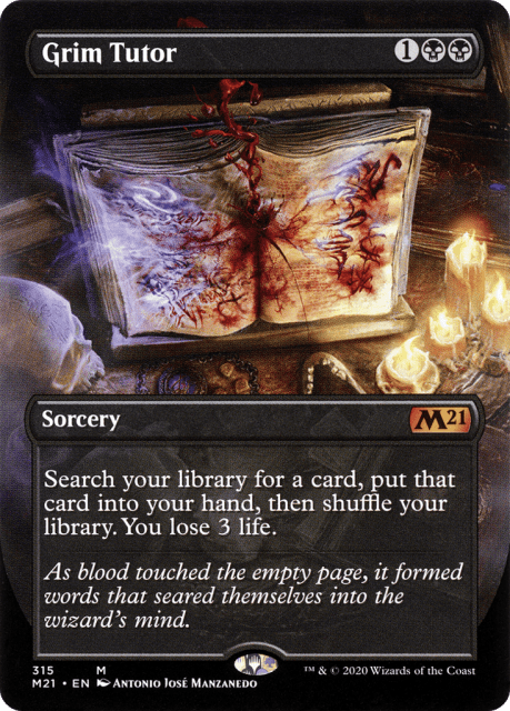 Grim Tutor (315) — Core Set 2021
