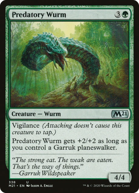 Predatory Wurm (338) — Core Set 2021