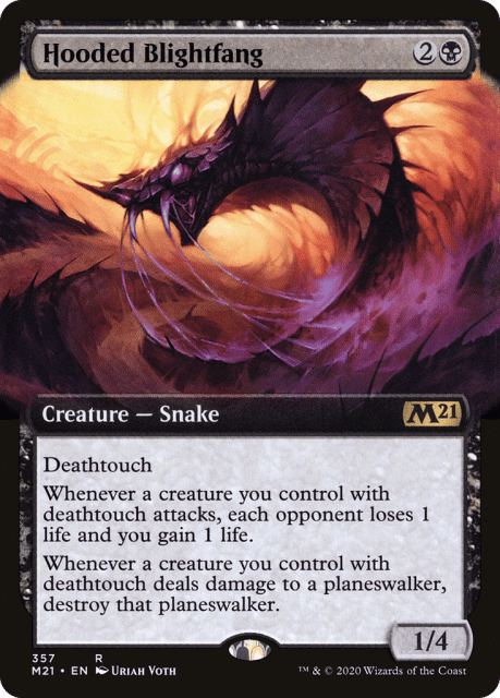 Hooded Blightfang (357) — Core Set 2021