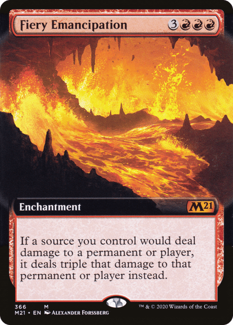 Fiery Emancipation (366) — Core Set 2021