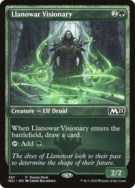 Llanowar Visionary (397) — Core Set 2021