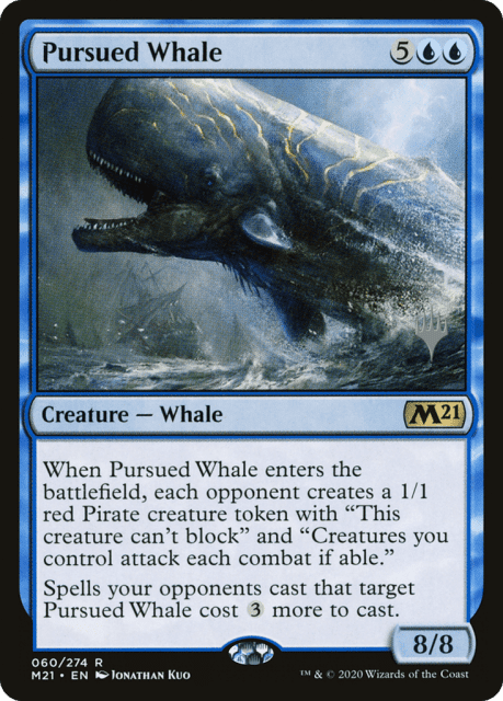 Pursued Whale (60) — Core Set 2021 Promos