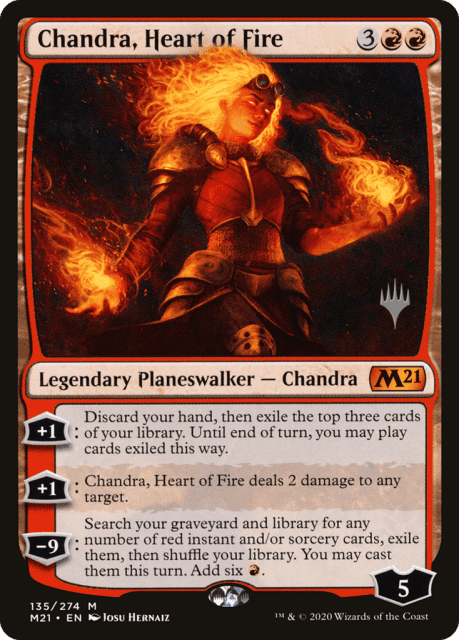 Chandra, Heart of Fire (135) — Core Set 2021 Promos