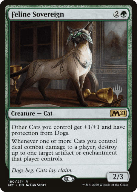 Feline Sovereign (180) — Core Set 2021 Promos
