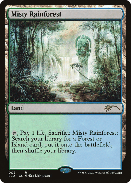 Misty Rainforest (5) — Secret Lair: Ultimate Edition