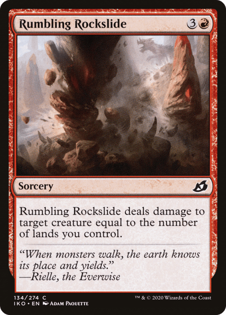 Rumbling Rockslide (134) — Ikoria: Lair of Behemoths