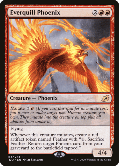 Everquill Phoenix (114) — Ikoria: Lair of Behemoths Promos