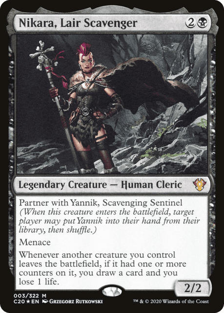 Nikara, Lair Scavenger (3) — Commander 2020