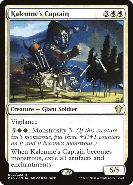 Kalemne's Captain (92) — Commander 2020