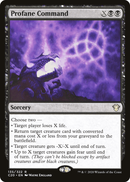 Profane Command (135) — Commander 2020