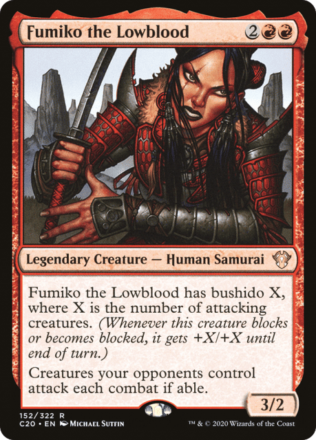 Fumiko the Lowblood (152) — Commander 2020