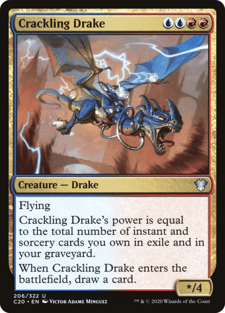 Crackling Drake (206) — Commander 2020