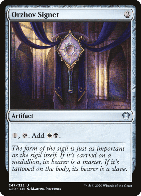 Orzhov Signet (247) — Commander 2020