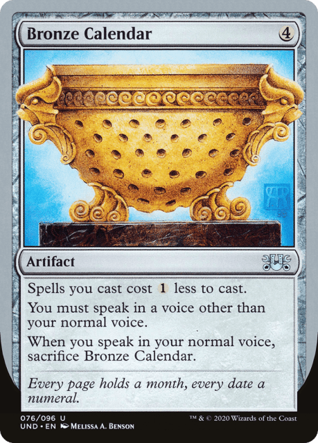 Bronze Calendar (76) — Unsanctioned