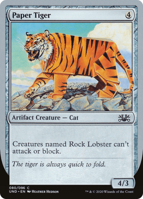 Paper Tiger (80) — Unsanctioned