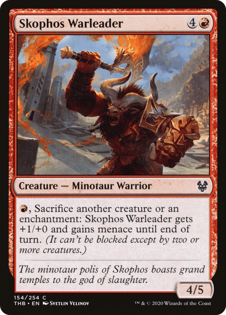 Skophos Warleader (154) — Theros Beyond Death