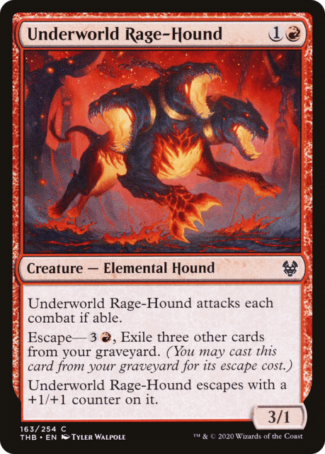 Underworld Rage-Hound (163) — Theros Beyond Death