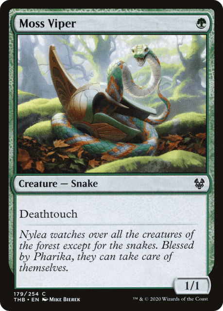 Moss Viper (179) — Theros Beyond Death