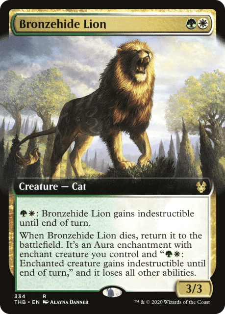 Bronzehide Lion (334) — Theros Beyond Death