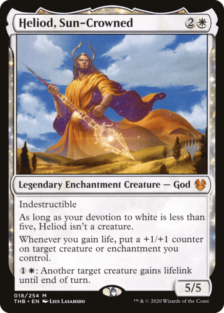 Heliod, Sun-Crowned (18) — Theros Beyond Death Promos