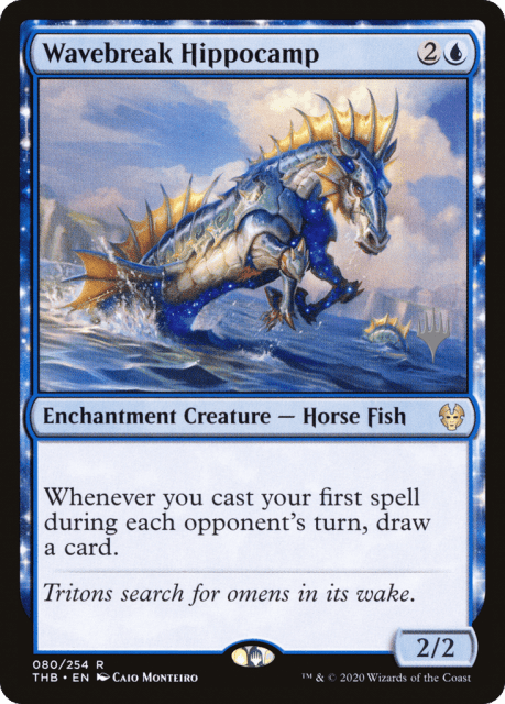 Wavebreak Hippocamp (80) — Theros Beyond Death Promos