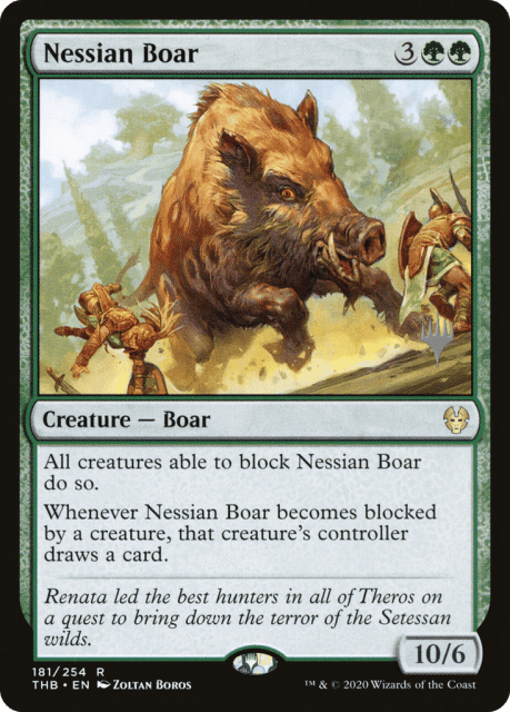 Nessian Boar (181) — Theros Beyond Death Promos