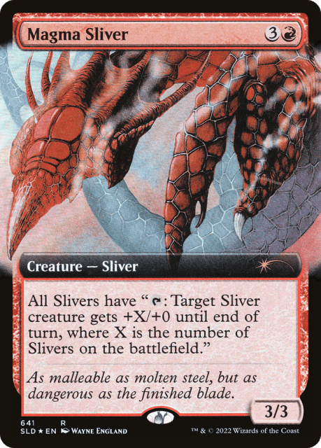 Magma Sliver (641) — Secret Lair Drop