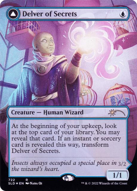 Delver of Secrets // Insectile Aberration (722) — Secret Lair Drop