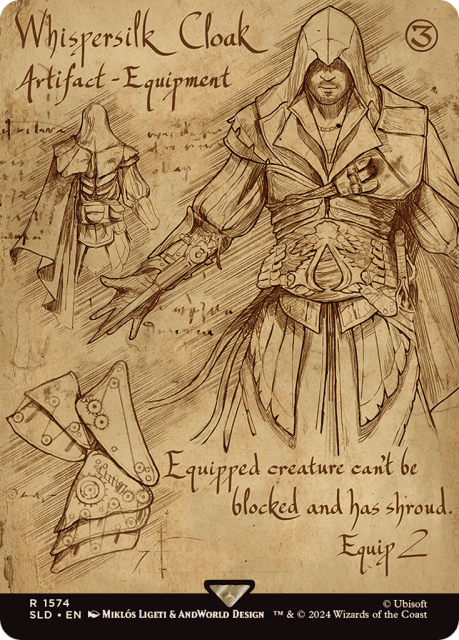 Whispersilk Cloak (1574) — Secret Lair Drop
