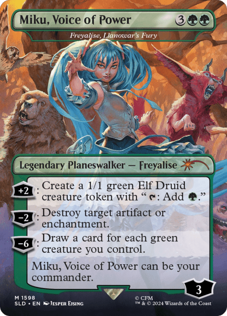 Freyalise, Llanowar's Fury (1598) — Secret Lair Drop