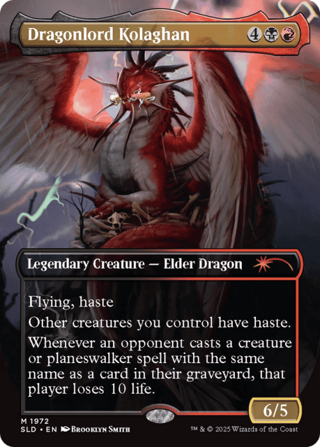 Dragonlord Kolaghan // Dragonlord Kolaghan (1972) — Secret Lair Drop